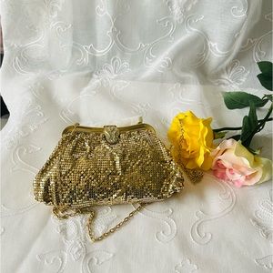 Whiting and Davis gold mesh /metal bag.